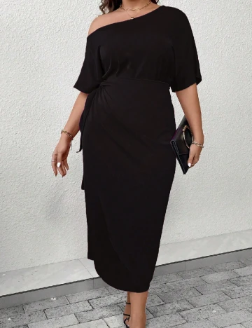 Rochie lunga SHEIN CURVE, negru