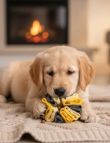 Minge olfactiva pentru caini Pets Dreamteam, galben/gri