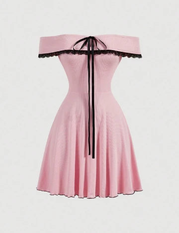 Rochie scurta SHEIN, roz Roz