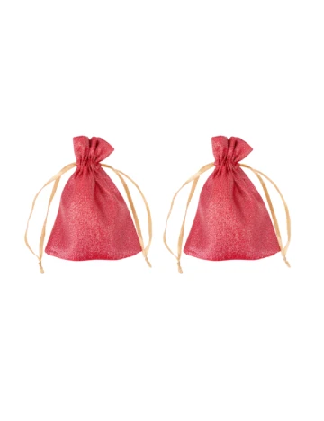 Set saculeti 2 bucati Hobby Flora, rosu Rosu