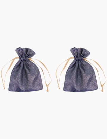 Set saculeti 2 bucati Hobby Flora, albastru