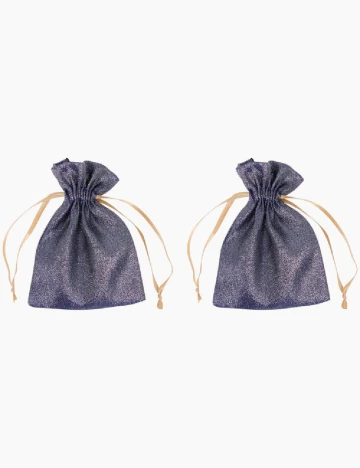 Set saculeti 2 bucati Hobby Flora, albastru