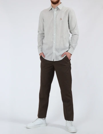 Camasa Polo Ralph Lauren, gri