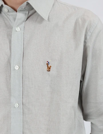 Camasa Polo Ralph Lauren, gri