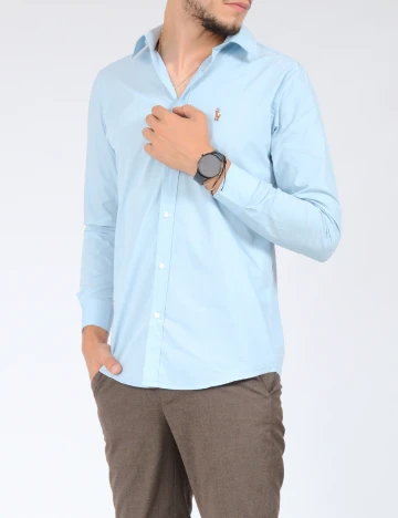 Camasa Polo Ralph Lauren, bleu Albastru