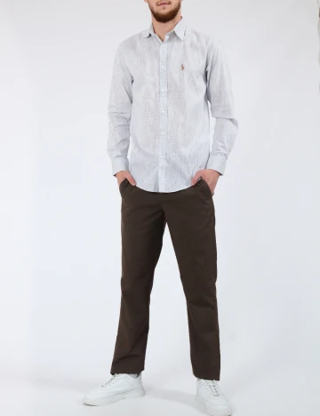 Camasa Ralph Lauren, gri deschis Gri