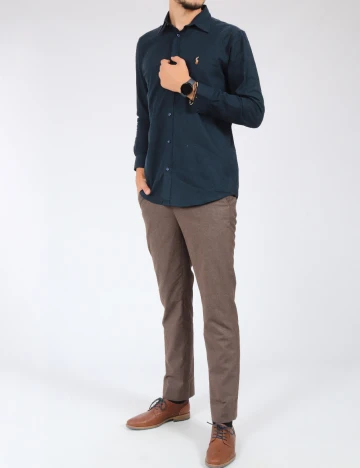Camasa Polo Ralph Lauren, bleumarin