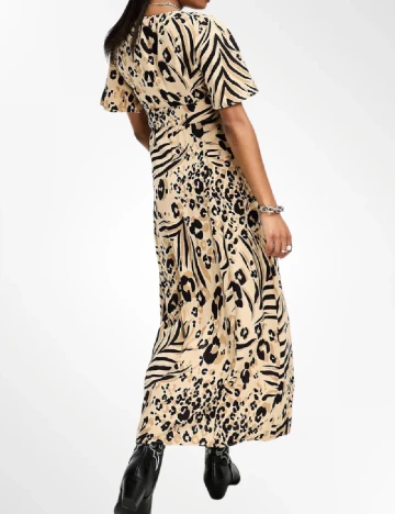 Rochie lunga Miss Selfridge, maro