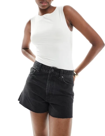 Pantaloni scurti ASOS, negru