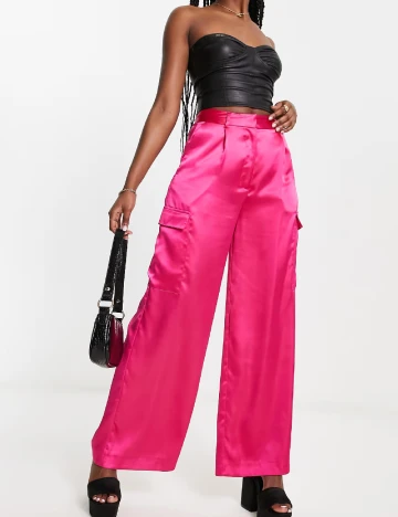 Pantaloni Miss Selfridge, roz Roz