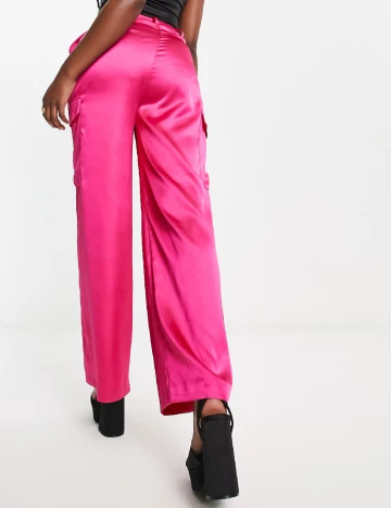 Pantaloni Miss Selfridge, roz Roz