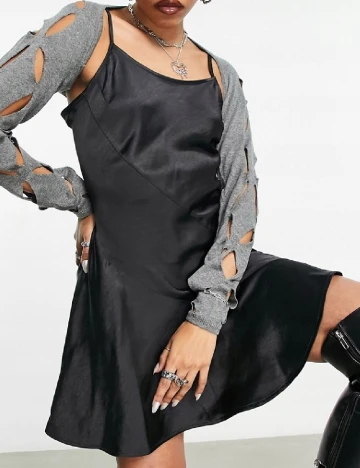 Rochie scurta COLLUSION, negru Negru