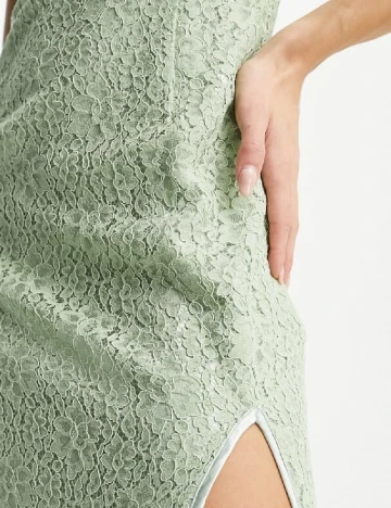 Rochie lunga extro&vert, verde