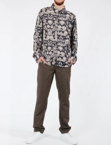 Pantaloni French Connection, maro Maro