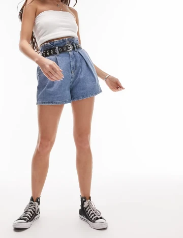 Pantaloni scurti Top Shop, albastru
