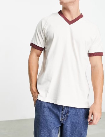 
						Tricou ASOS, alb
