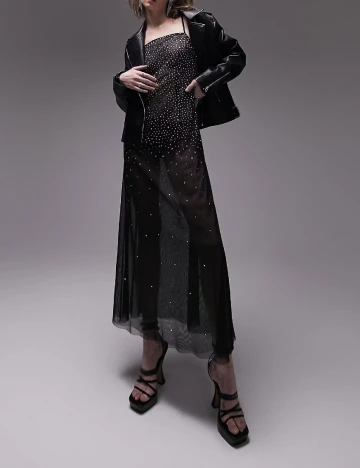 Rochie lunga Top Shop, negru