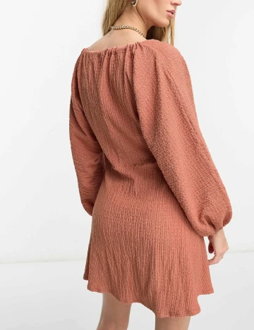 Rochie scurta ASOS, caramiziu
