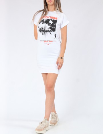 Rochie scurta ASOS, alb