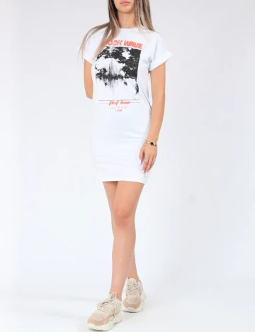 Rochie scurta ASOS, alb