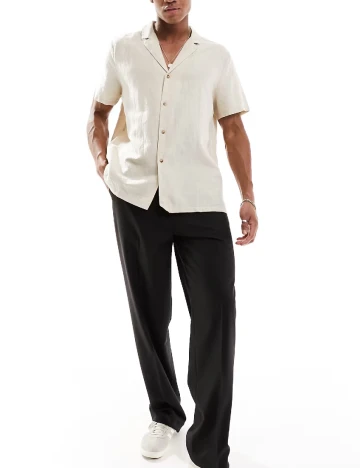 Camasa Asos Plus Size Men, bej