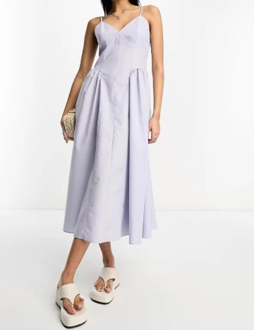 Rochie medie ASOS, albastru