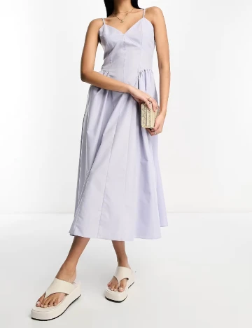 Rochie medie ASOS, albastru
