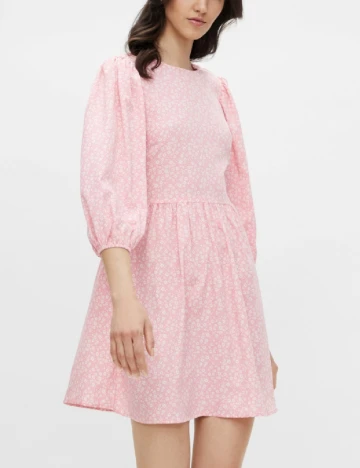 Rochie scurta Pieces, roz