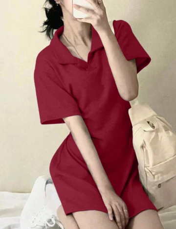 Rochie scurta Dazy, rosu Rosu
