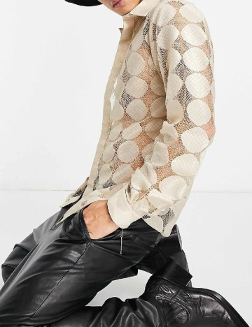Camasa TWISTED TAILOR, crem