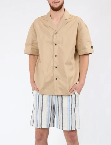 Pantaloni scurti Bershka, ecru