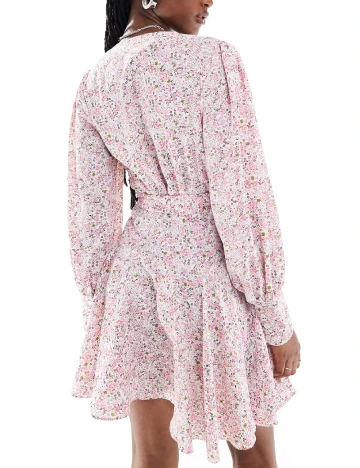 Rochie scurta Glamorous, roz Roz
