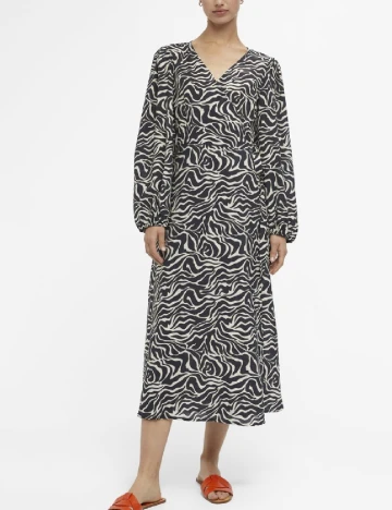 Rochie medie Object, negru Negru