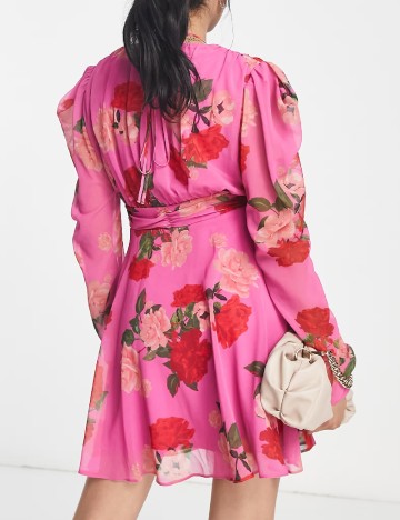 Rochie scurta ASOS, roz