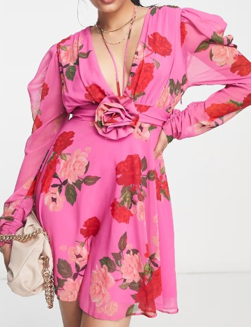Rochie scurta ASOS, roz