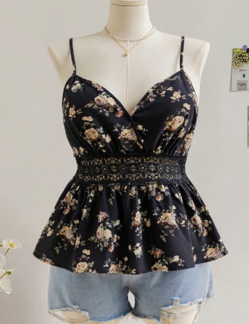 Bluza SHEIN CURVE, negru