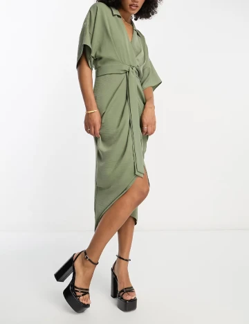 Rochie medie ASOS, verde Verde