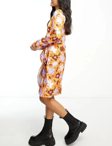 Rochie scurta Pieces, mix culori