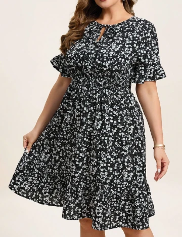 Rochie medie SHEIN CURVE, negru