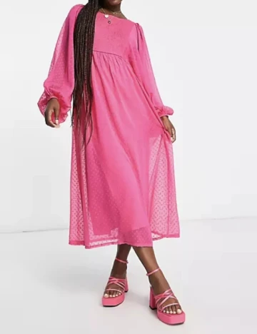 Rochie medie Miss Selfridge, roz