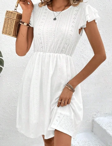 Rochie scurta SHEIN, alb