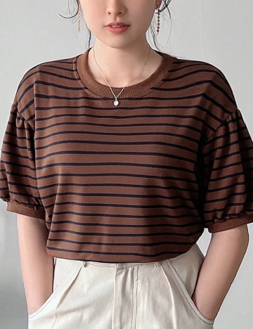 Tricou Friful, maro Maro