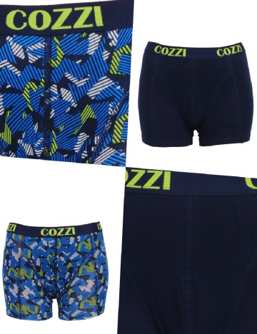
						Set Boxeri 2 perechi Cozzi, bleumarin
