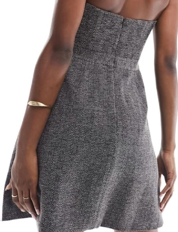 Rochie scurta ASOS, gri Gri
