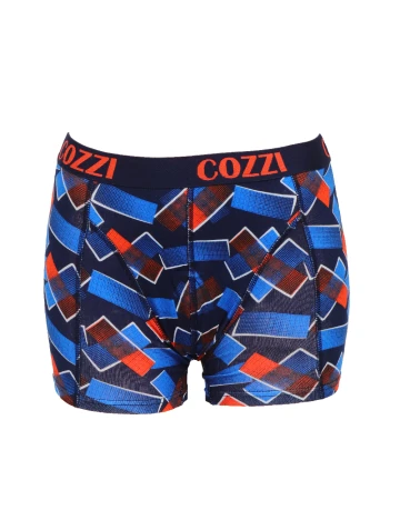 Set Boxeri 2 perechi Cozzi, albastru/portocaliu Portocaliu
