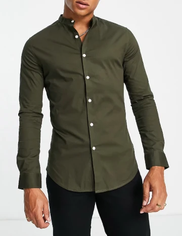 Camasa ASOS, kaki Verde