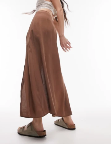 Fusta Top Shop, maro Maro
