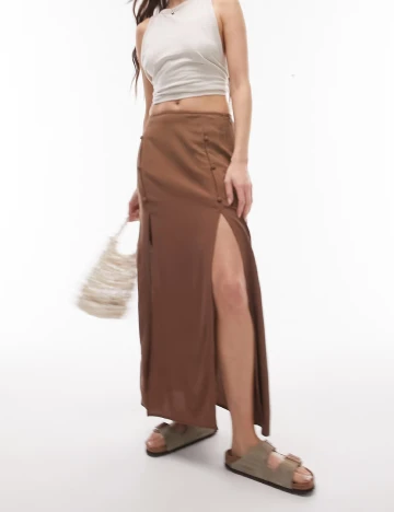 Fusta Top Shop, maro Maro