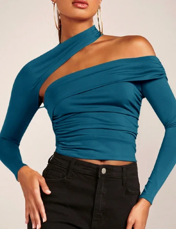 Top SHEIN, turcoaz