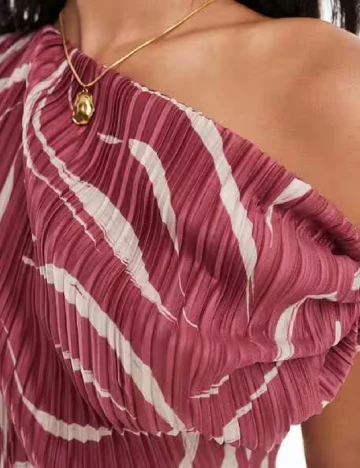 Rochie medie ASOS, roz pudra inchis Roz